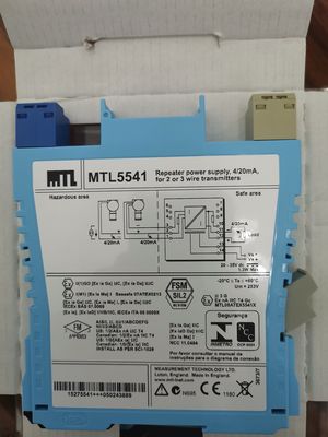 MTL5541/S - เครื่องจ่ายไฟซ้ำ 4/20mA, สำหรับทรานสมิตเตอร์แบบ 2 หรือ 3 สาย